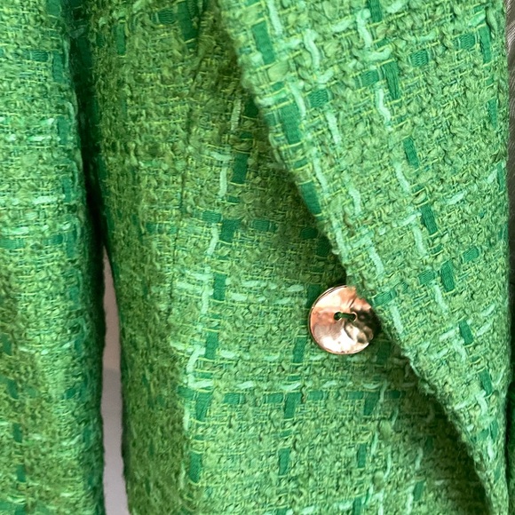 Green Zara Tweed Blazer Worn by Kate Middleton for St Patrick’s Day Size S - Picture 3 of 8